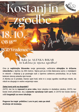 Kostanj in zgodbe z Alenko Bikar