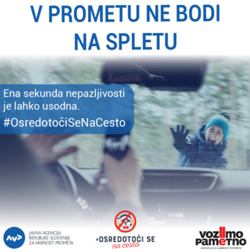 V prometu ne bodi na spletu